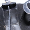 CELINE Hand Bag Leather Black Gold Auth 144782-18