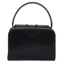 CELINE Hand Bag Leather Black Gold Auth 144782-3