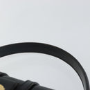 CELINE Hand Bag Leather Black Gold Auth 144782-8