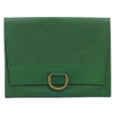 LOUIS VUITTON Epi Jena Clutch Bag Green M52724 LV Auth 144783-13
