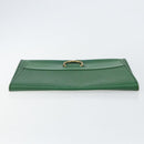 LOUIS VUITTON Epi Jena Clutch Bag Green M52724 LV Auth 144783-5