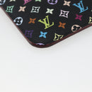 LOUIS VUITTON Multicolor Pochette ClesNM Coin Purse Black M60279 LV Auth 144785V-16