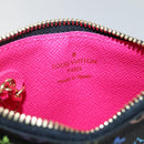 LOUIS VUITTON Multicolor Pochette ClesNM Coin Purse Black M60279 LV Auth 144785V-17