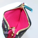 LOUIS VUITTON Multicolor Pochette ClesNM Coin Purse Black M60279 LV Auth 144785V-18