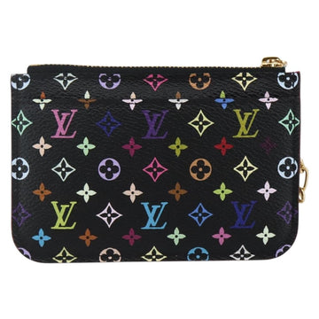 LOUIS VUITTON Multicolor Pochette ClesNM Coin Purse Black M60279 LV Auth 144785V - 0