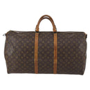 LOUIS VUITTON Monogram Keepall Bandouliere 60 Boston Bag M41412 LV Auth 144792-13