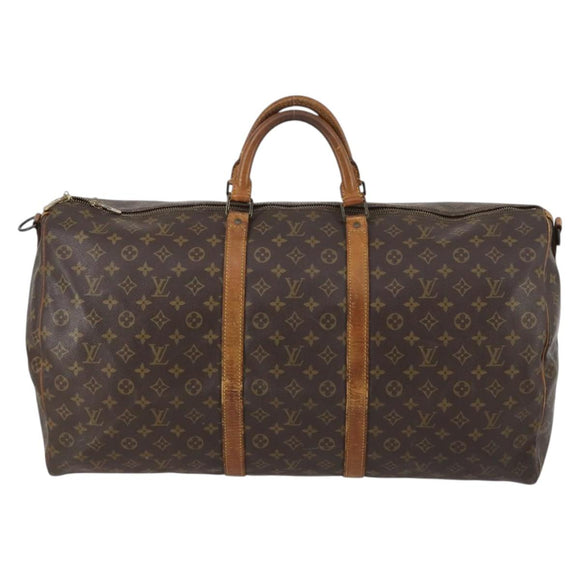 LOUIS VUITTON Monogram Keepall Bandouliere 60 Boston Bag M41412 LV Auth 144792