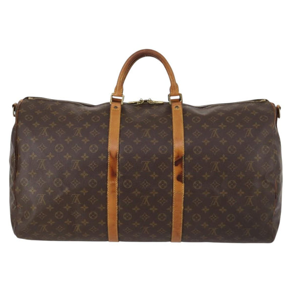 LOUIS VUITTON Monogram Keepall Bandouliere 60 Boston Bag M41412 LV Auth 144793