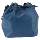LOUIS VUITTON Epi Petit Noe Shoulder Bag Blue M44105 LV Auth 144801-1