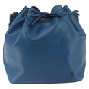 LOUIS VUITTON Epi Petit Noe Shoulder Bag Blue M44105 LV Auth 144801-13