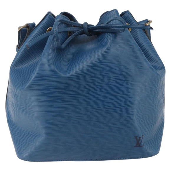 LOUIS VUITTON Epi Petit Noe Shoulder Bag Blue M44105 LV Auth 144801