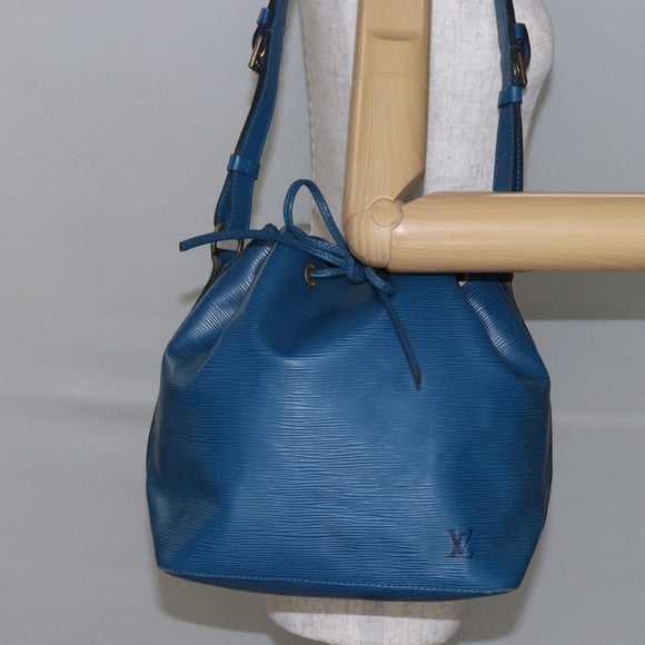 LOUIS VUITTON Epi Petit Noe Shoulder Bag Blue M44105 LV Auth 144801