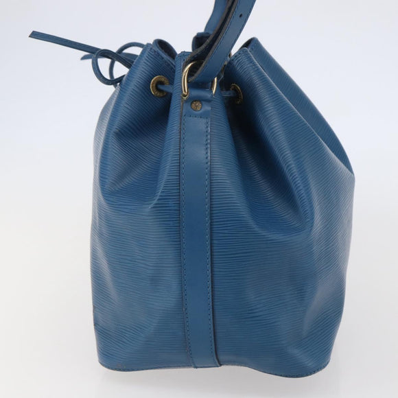 LOUIS VUITTON Epi Petit Noe Shoulder Bag Blue M44105 LV Auth 144801