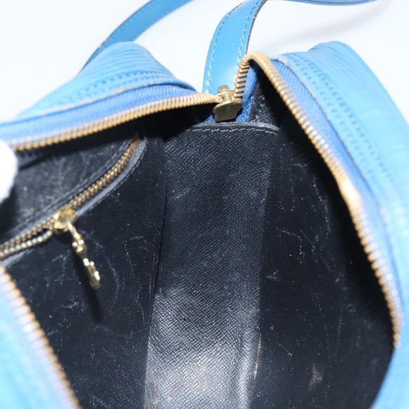 LOUIS VUITTON Epi June Feuille Shoulder Bag Blue M52155 LV Auth 144802