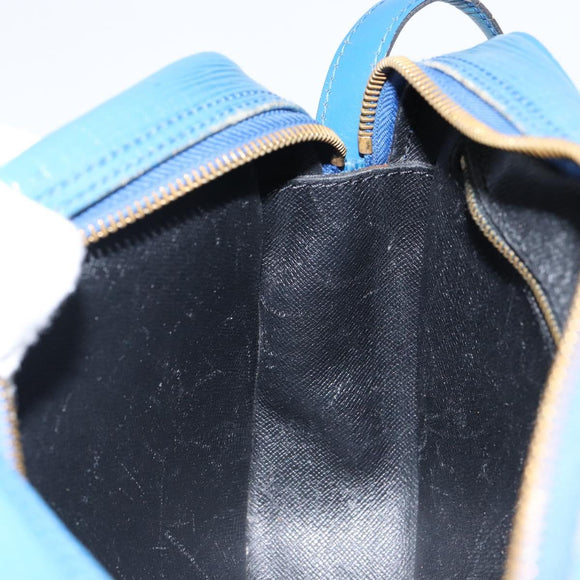 LOUIS VUITTON Epi June Feuille Shoulder Bag Blue M52155 LV Auth 144802