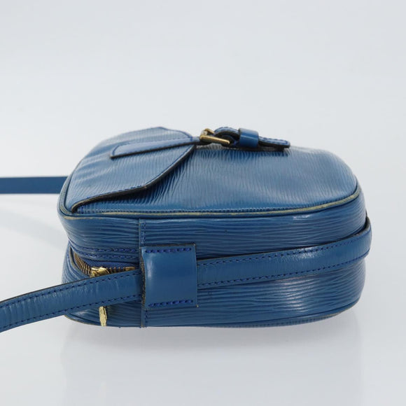 LOUIS VUITTON Epi June Feuille Shoulder Bag Blue M52155 LV Auth 144802