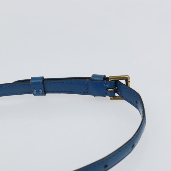 LOUIS VUITTON Epi June Feuille Shoulder Bag Blue M52155 LV Auth 144802