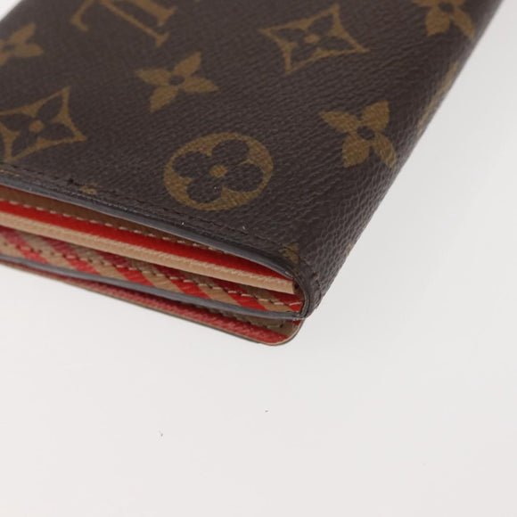 LOUIS VUITTON Monogram Trunk Portefeuille Sarah Long Wallet M60415 Auth 144804