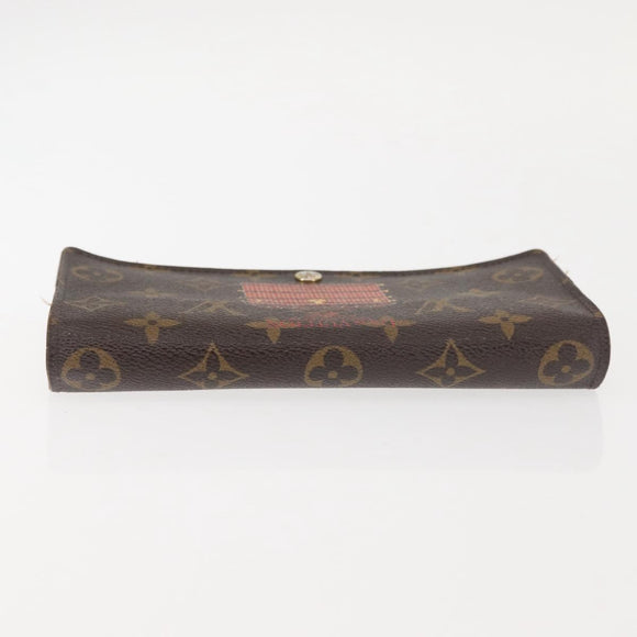 LOUIS VUITTON Monogram Trunk Portefeuille Sarah Long Wallet M60415 Auth 144804
