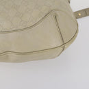 GUCCI Bamboo GG Canvas Guccissima Hand Bag Leather 2way Beige Gold Auth 144806-10