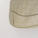 GUCCI Bamboo GG Canvas Guccissima Hand Bag Leather 2way Beige Gold Auth 144806-15