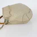 GUCCI Bamboo GG Canvas Guccissima Hand Bag Leather 2way Beige Gold Auth 144806-4