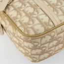 Christian Dior Trotter Canvas Romantic Chain Hand Bag PVC Beige Auth 144811-15
