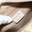 Christian Dior Trotter Canvas Romantic Chain Hand Bag PVC Beige Auth 144811-19