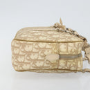 Christian Dior Trotter Canvas Romantic Chain Hand Bag PVC Beige Auth 144811-3