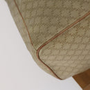 CELINE Macadam Canvas Backpack PVC Leather Beige Gold Auth 144815-17