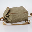 CELINE Macadam Canvas Backpack PVC Leather Beige Gold Auth 144815-5