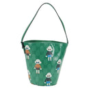 GUCCI GG Crystal Children's Kim Seung Yeon Bag Gold Green 752356 Auth 144816V-1