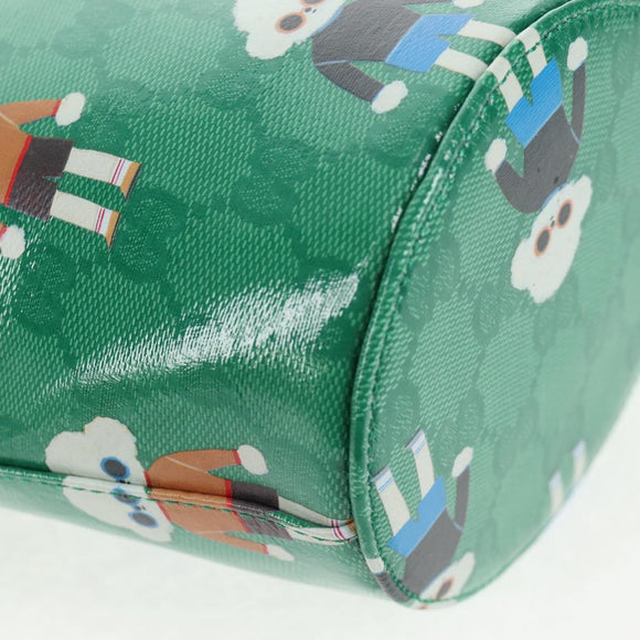 GUCCI GG Crystal Children's Kim Seung Yeon Bag Gold Green 752356 Auth 144816V