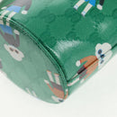 GUCCI GG Crystal Children's Kim Seung Yeon Bag Gold Green 752356 Auth 144816V-17