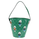 GUCCI GG Crystal Children's Kim Seung Yeon Bag Gold Green 752356 Auth 144816V-13