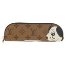 LOUIS VUITTON Eclipse Reverse Pencil Pouch Charlotte Case GI1112 Auth 144821SAM-13