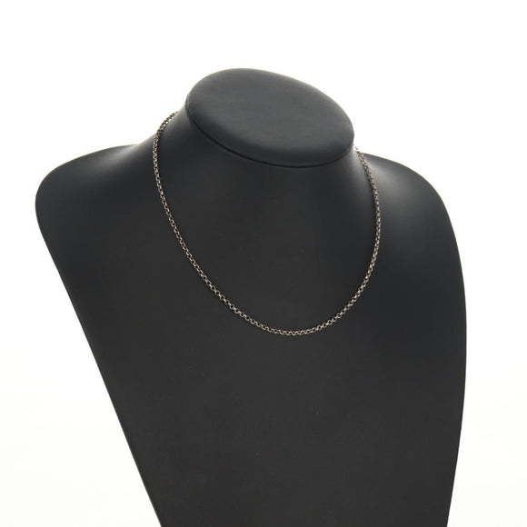 Chrome Hearts Roll Chain Necklace Ag925 Silver Auth 144823AM