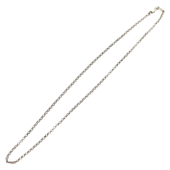 Chrome Hearts Roll Chain Necklace Ag925 Silver Auth 144823AM