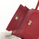 HERMES Kelly Long Wallet Leather Red Gold Auth 144824SAM-14