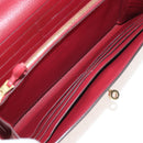 HERMES Kelly Long Wallet Leather Red Gold Auth 144824SAM-19