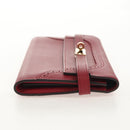 HERMES Kelly Long Wallet Leather Red Gold Auth 144824SAM-5