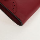 HERMES Kelly Long Wallet Leather Red Gold Auth 144824SAM-8