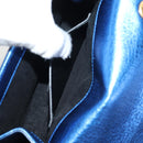 SAINT LAURENT Chain Kate Small Shoulder Bag Leather Blue Gold Auth 144825AV-24