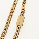 SAINT LAURENT Chain Kate Small Shoulder Bag Leather Blue Gold Auth 144825AV-9