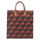 LOUIS VUITTON Monogram Cherry Sac Plat Hand Bag M95010 LV Auth 144826V-2