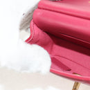 CHANEL Matelasse Chain Shoulder Bag Lamb Skin Pink Gold CC Auth 144828SAM-22