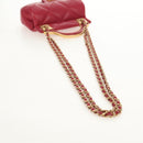 CHANEL Matelasse Chain Shoulder Bag Lamb Skin Pink Gold CC Auth 144828SAM-9
