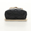CHANEL Matelasse Chain Shoulder Bag Lamb Skin Black Gold CC Auth 144829AM-5
