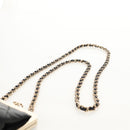 CHANEL Matelasse Chain Shoulder Bag Lamb Skin Black Gold CC Auth 144829AM-14