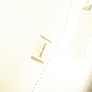 CHANEL V Stitch Chain Shoulder Bag Leather White Gold CC Auth 144830AV-20